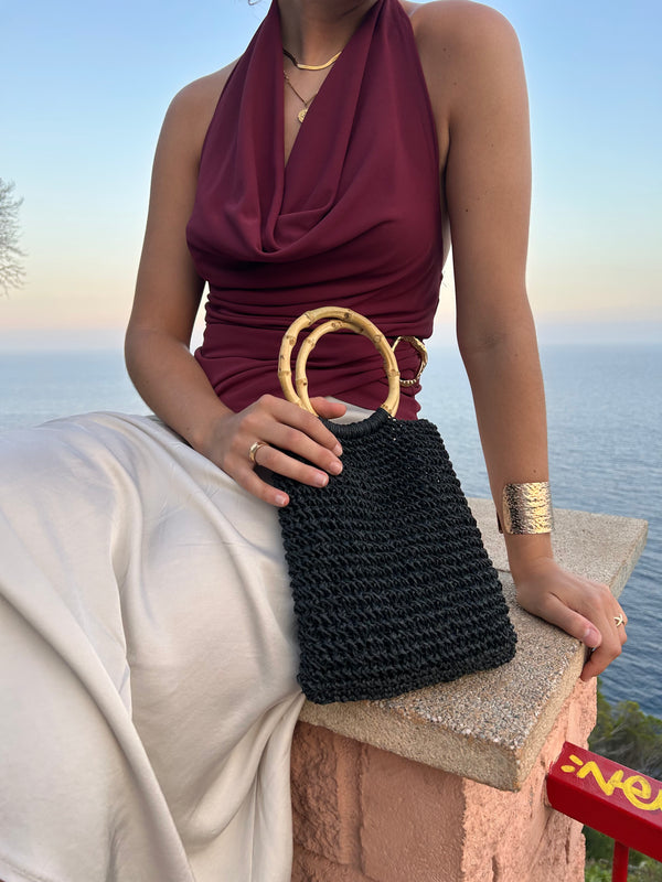 Bellini bag Rafia - negro