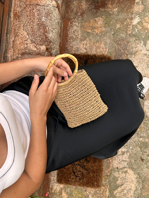 Bellini bag Rafia - marrón