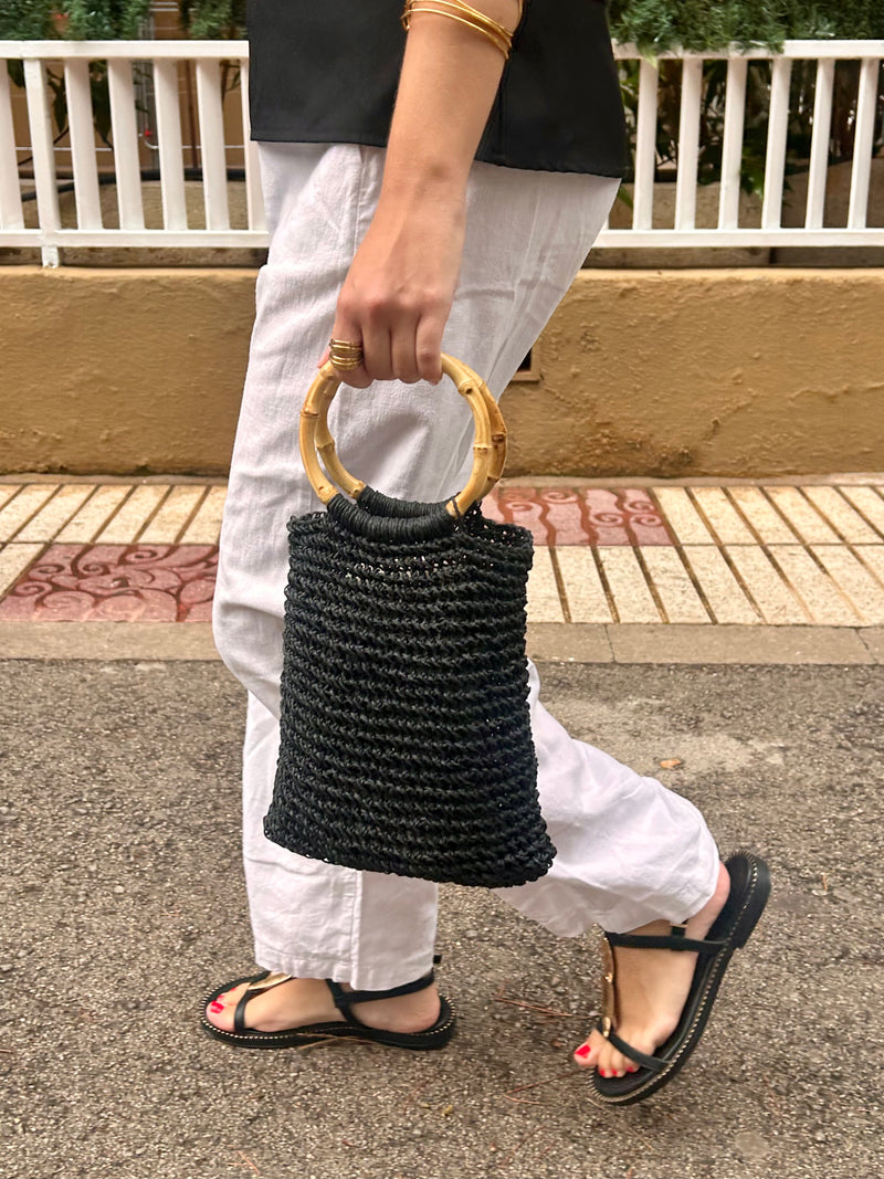 Bellini bag Rafia - negro