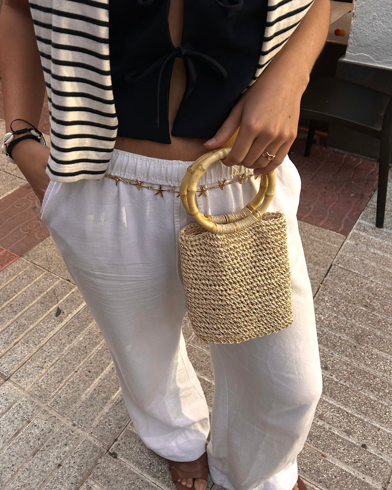 Bellini bag Rafia - marrón